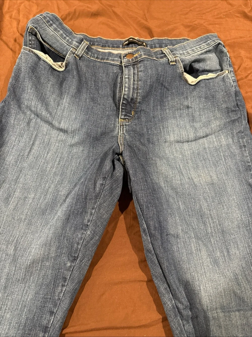 Lee Men's Straight Jeans in Medium Blue Denim
